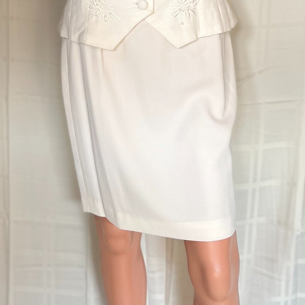 APART Skirt   Size 6   Off White   Pencil Skirt